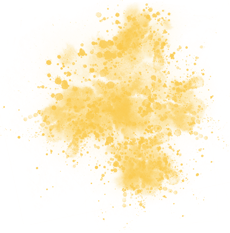 Watercolor Brushstroke Splatter Splash Yellow