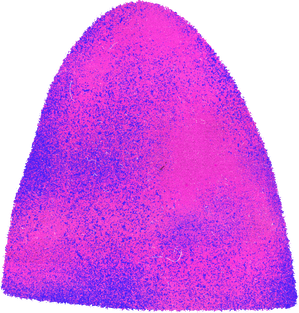 Gritty Print Press Clean Hemisphere Shape