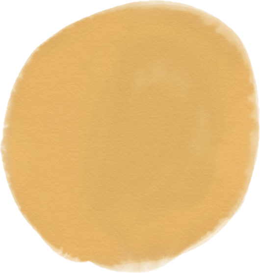 Watercolor Pastel Yellow Circle
