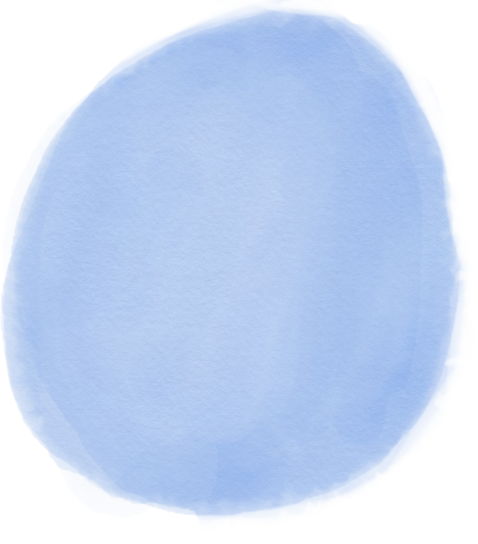 Watercolor Pastel Blue Circle